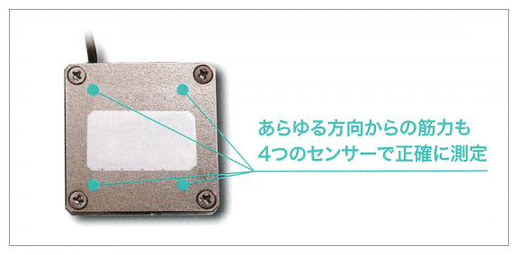 筋力計 薄型センサー 4点支持方式